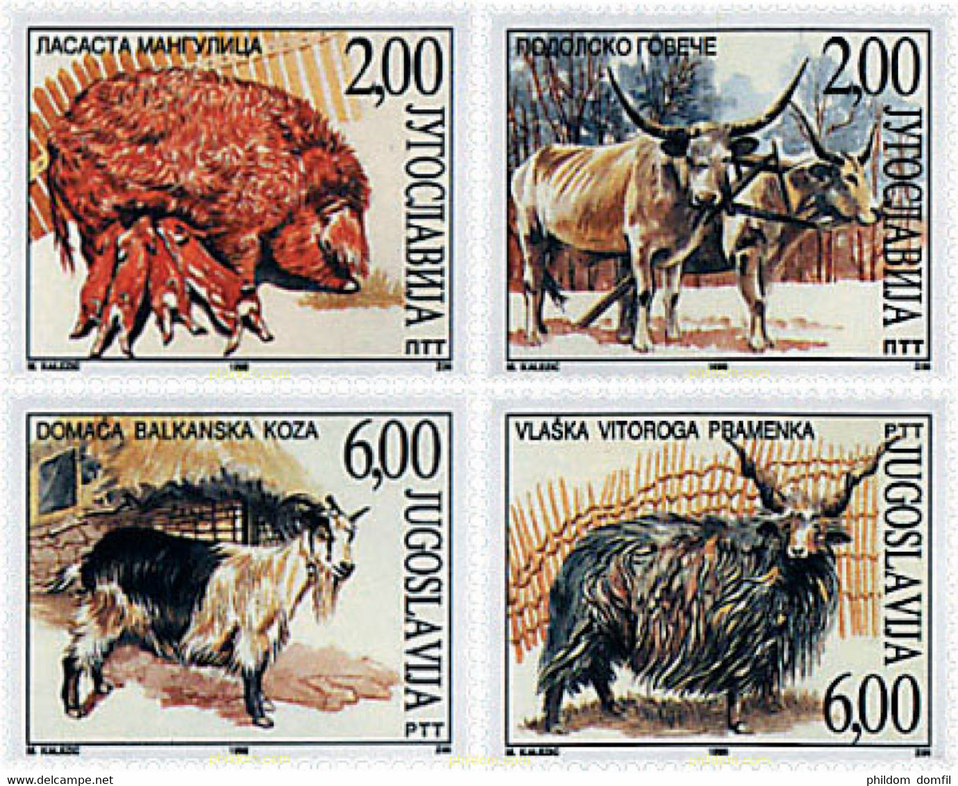 46942 MNH YUGOSLAVIA 1999 FAUNA PROTEGIDA - Gebruikt