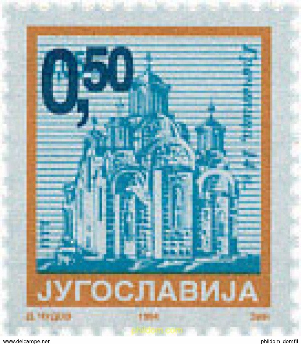 107185 MNH YUGOSLAVIA 2002 IGLESIA - Gebruikt