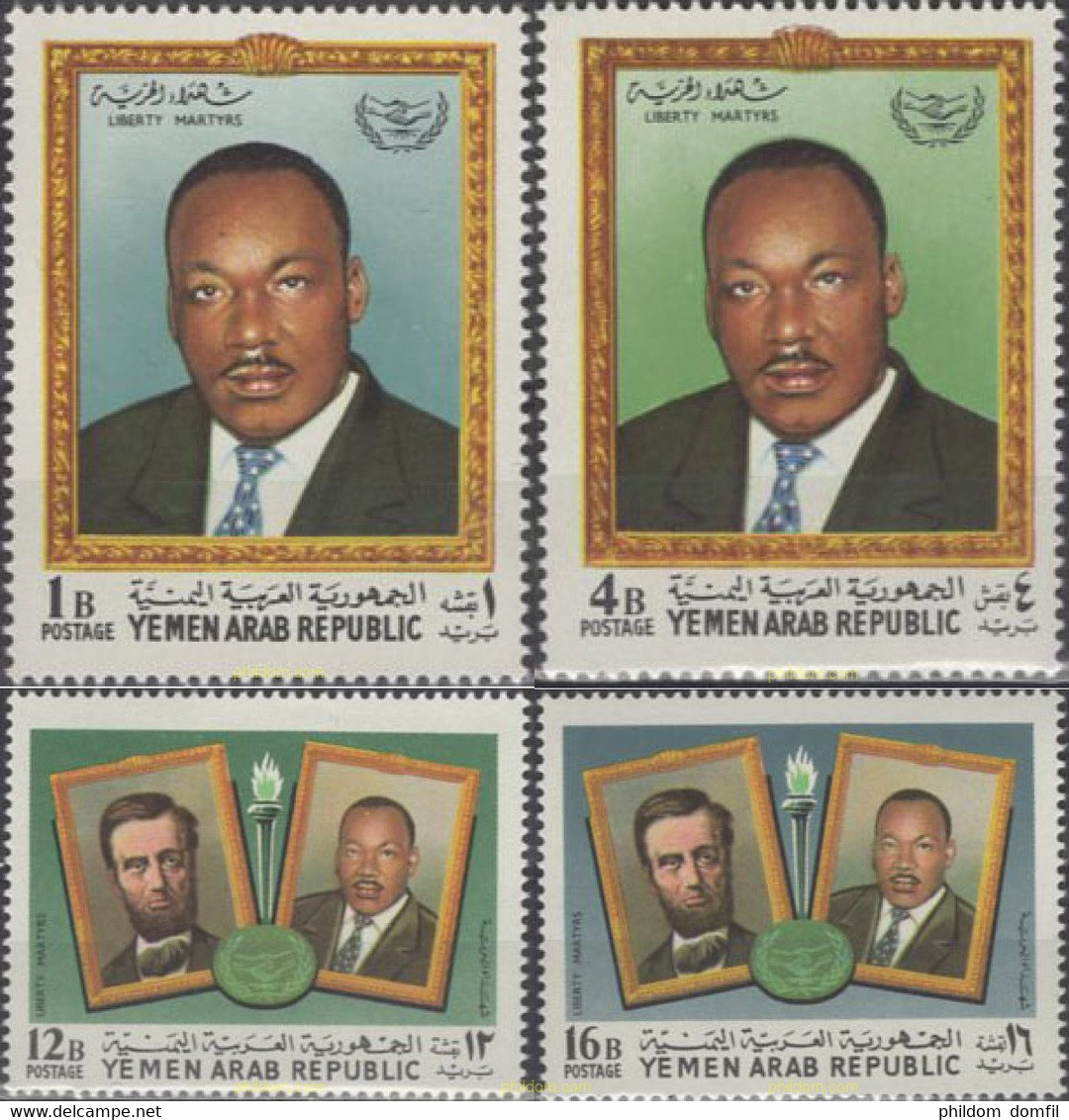 635886 MNH YEMEN. República árabe 1968 - Martin Luther King