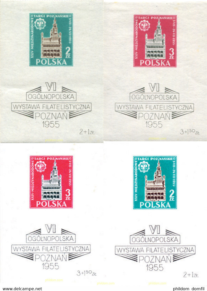 372390 HINGED POLONIA 1955 6 EXPOSICION FILATELICA NACIONAL DE POZNAN - Non Classés