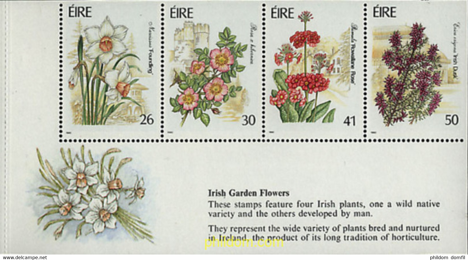 300662 MNH IRLANDA 1990 FLORA DE IRLANDA - Lots & Serien