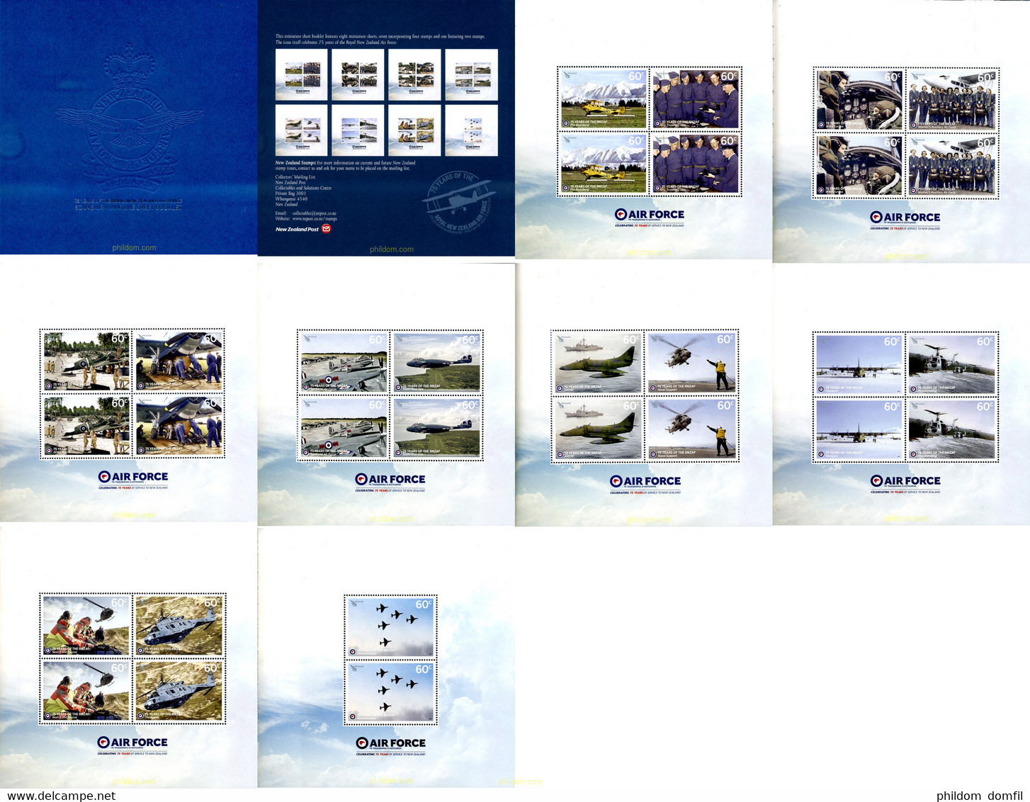 289568 MNH NUEVA ZELANDA 2012 FUERZAS AEREAS - Variétés Et Curiosités