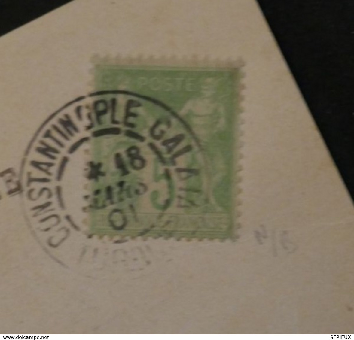 BM14  TURQUIE FRANCE  BELLE   LETTRE  1901  CONSTANTINOPLE A MARSEILLE ++SAGE 5C  + +AFFRANCH. PLAISANT ++ - Otros & Sin Clasificación