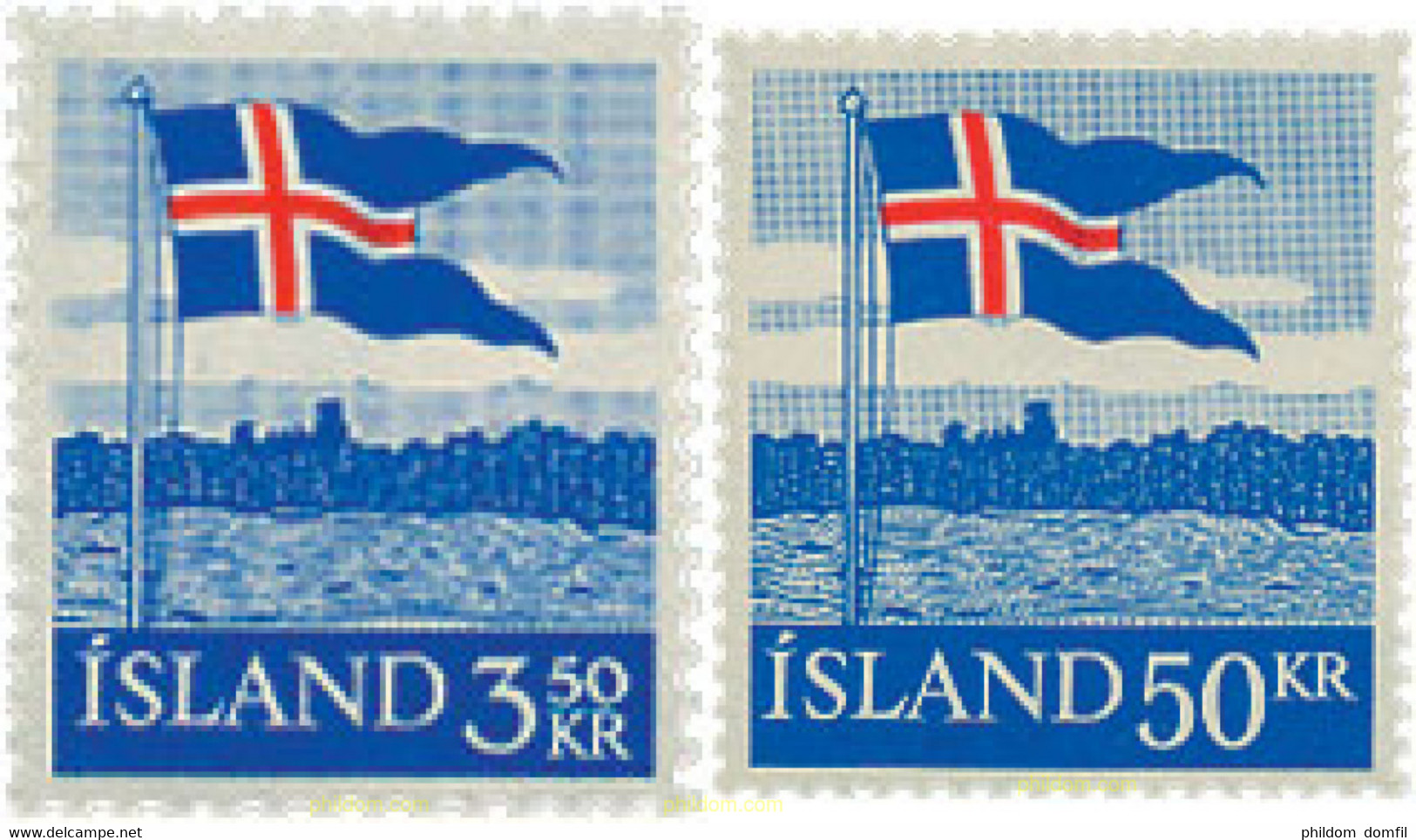 216665 HINGED ISLANDIA 1958 BANDERA - Collections, Lots & Séries