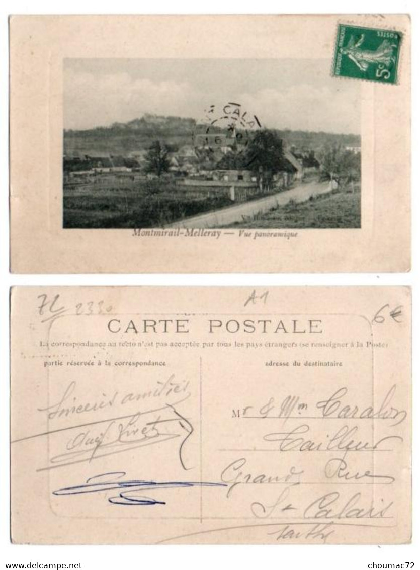 (72) 2330, Montmirail-Melleray, Vue Panoramique - Montmirail