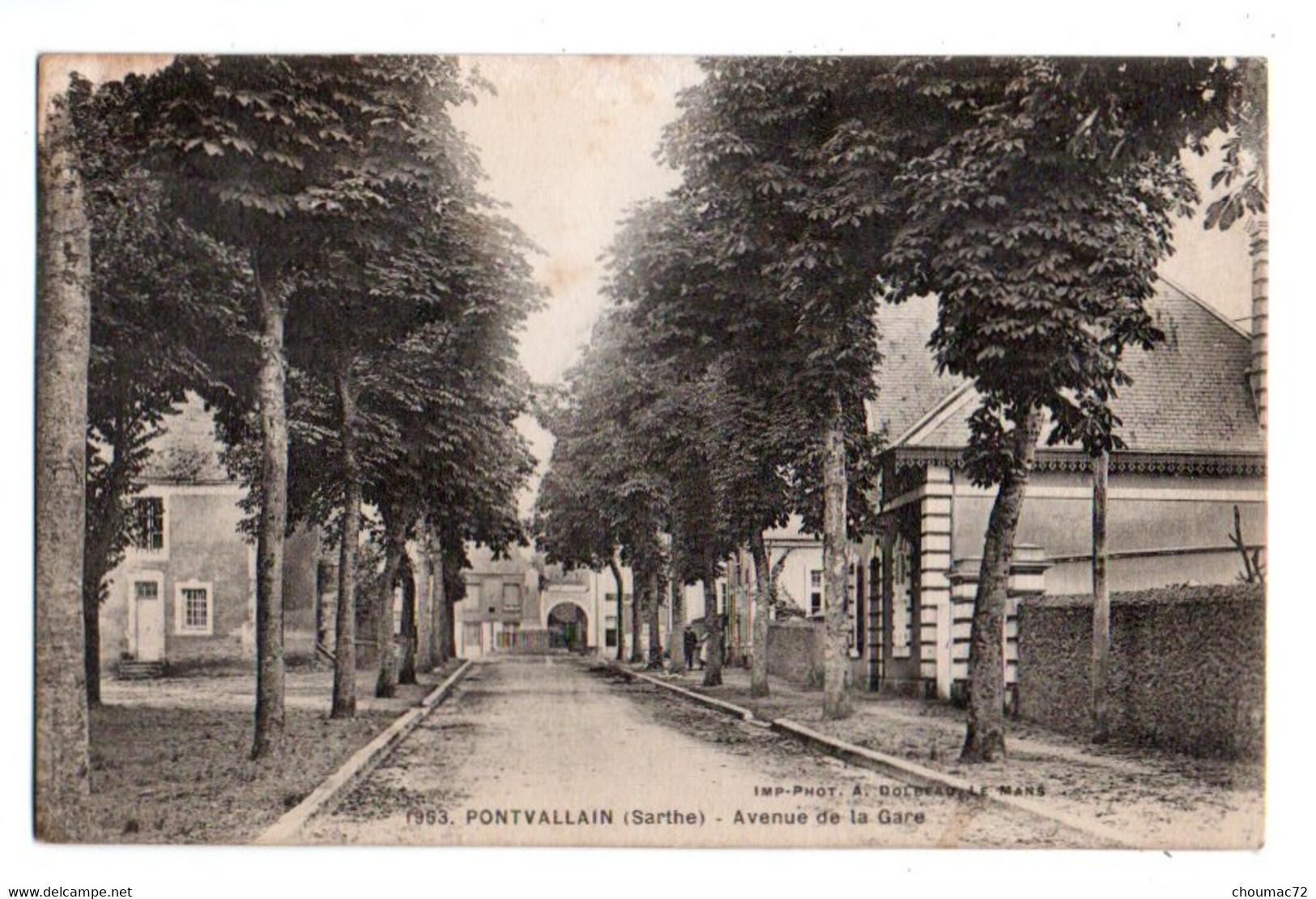 (72) 2373, Ponvallain, Dolbeau 1963, Avenue De La Gare - Pontvallain