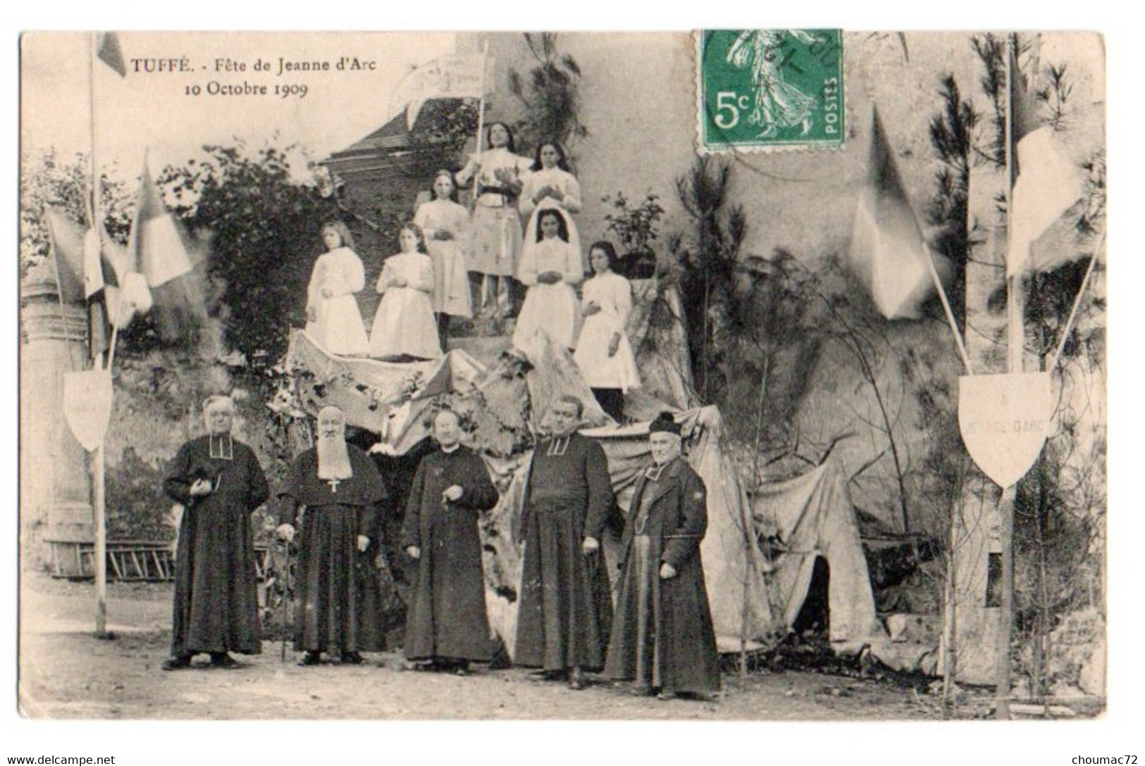 (72) 2437, Tuffé, Fête De Jeanne D'Arc, 10 Octobre 1909 - Tuffe