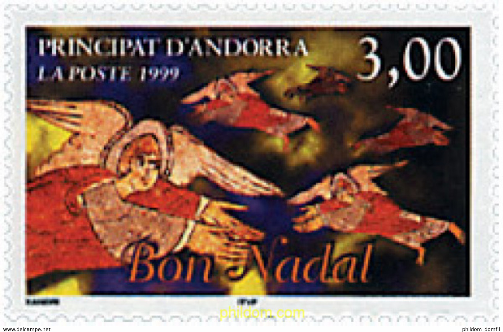 49813 MNH ANDORRA. Admón Francesa 1999 NAVIDAD - Collections
