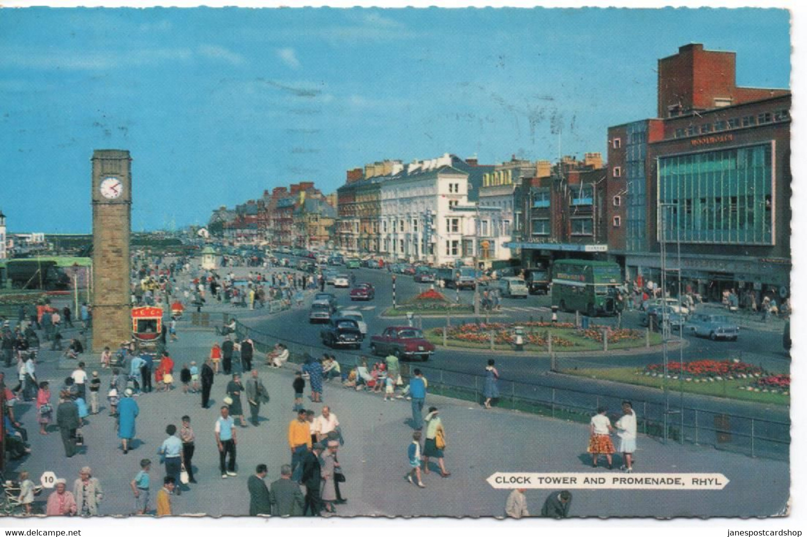 WOOLWORTHS - CLOCK TOWER AND PROMENADE - RHYL - FLINTSHIRE - Flintshire