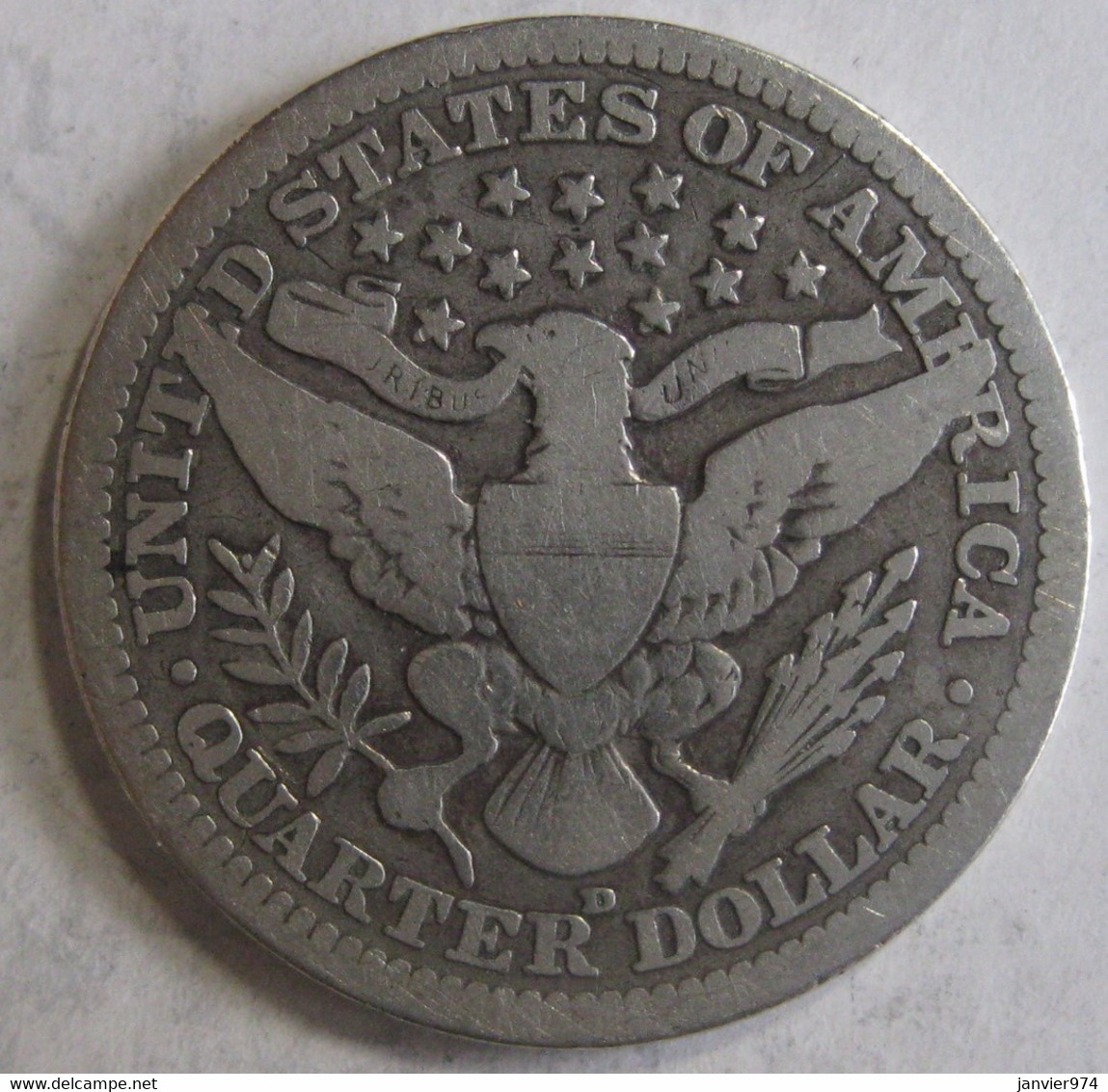 Etats-Unis . Quarter Dollar 1915 D Denver . Barber , En Argent - 1892-1916: Barber