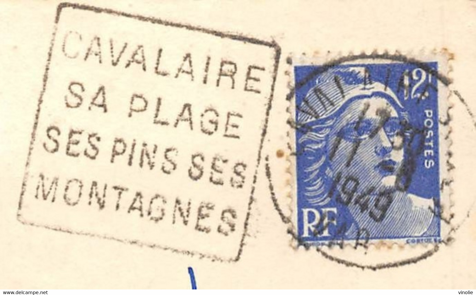 PIE-23-E. 049 : CAVALAIRE. DAGUIN CAVALAIRE SA PLAGE SES PINS SES MONTAGNES - Cavalaire-sur-Mer