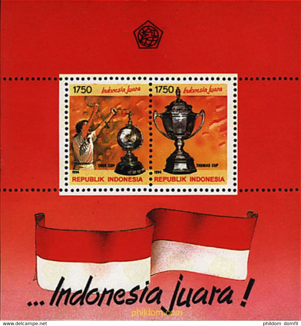 54518 MNH INDONESIA 1994 BABMINTON. - Bádminton