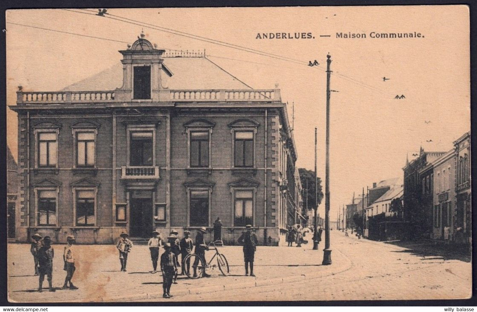 +++ CPA - ANDERLUES - Maison Communale - Carte Animée  // - Anderlues