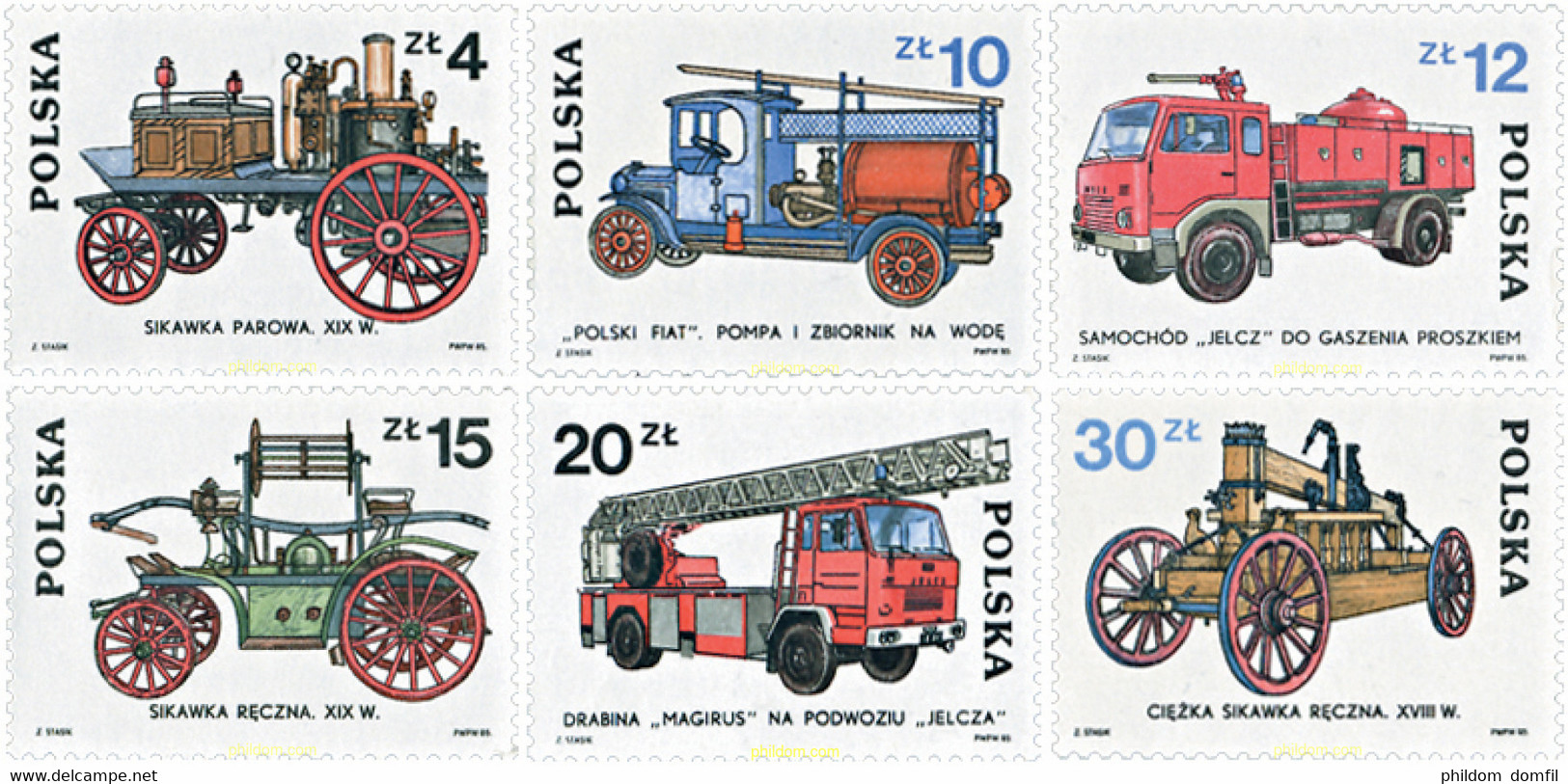 44077 MNH POLONIA 1985 MEDIOS DE LUCHA CONTRA EL FUEGO - Non Classés