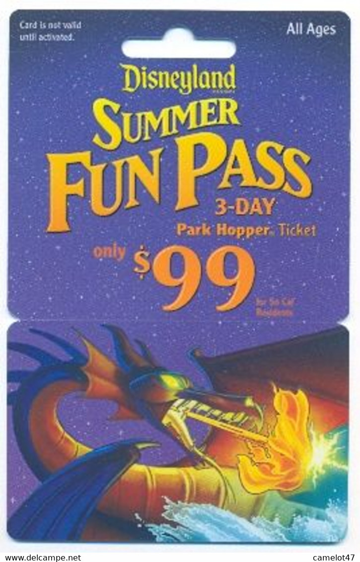 Disneyland California Ticket # 96 - Pasaportes Disney