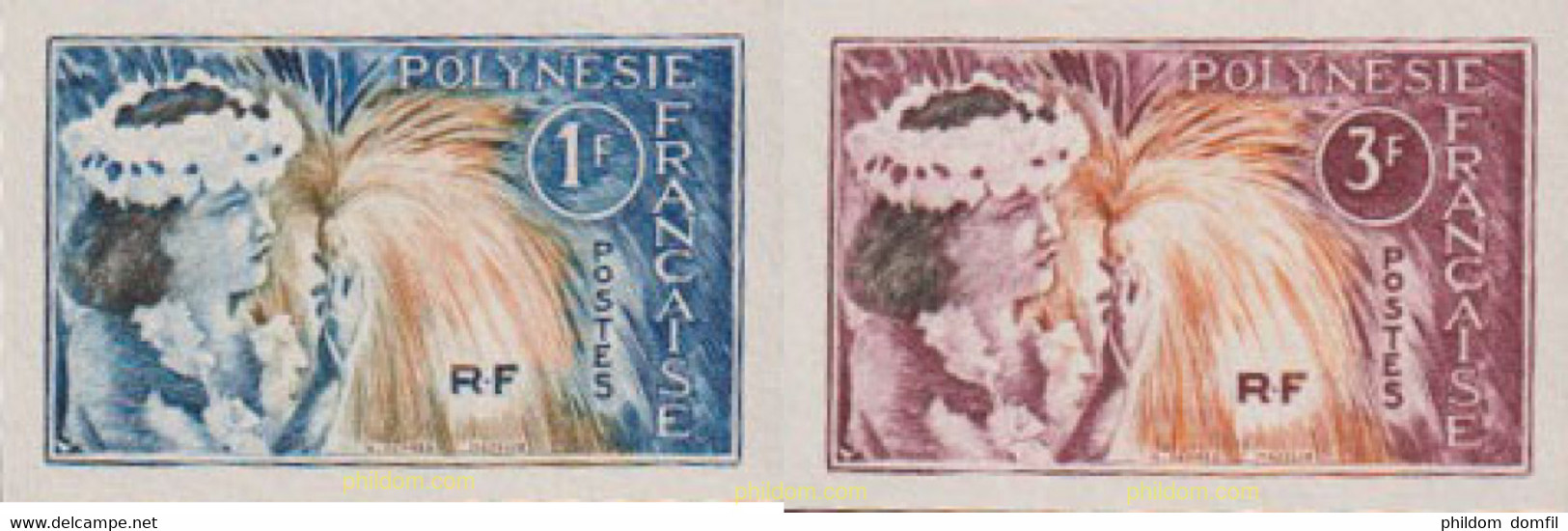 626398 MNH POLINESIA FRANCESA 1964 DANZAS - Oblitérés