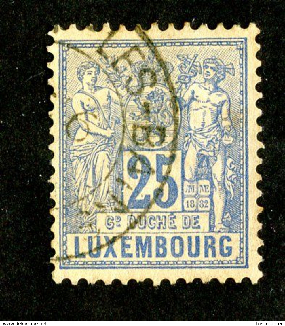 46 Lux 1882 YT 54 O Cat 2.€ (Offers Welcome!) - 1882 Allégorie