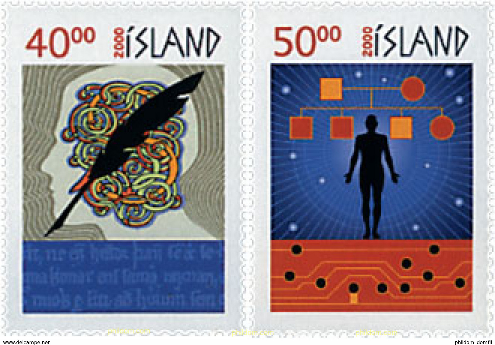 66721 MNH ISLANDIA 2000 NUEVO MILENIO - Lots & Serien