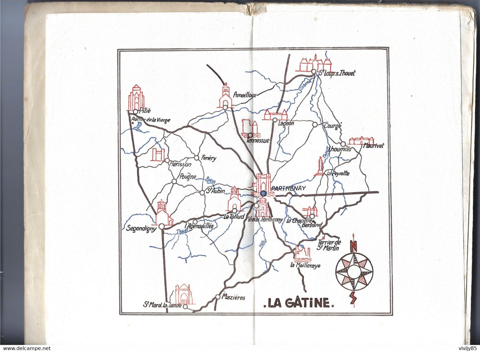 79 - PARTHENAY - Livre Ancien Numéroté De 136 Pages " En Gâtine " De J.R. Colle - 1946 - Edit. Vieux Marais NIORT - Poitou-Charentes