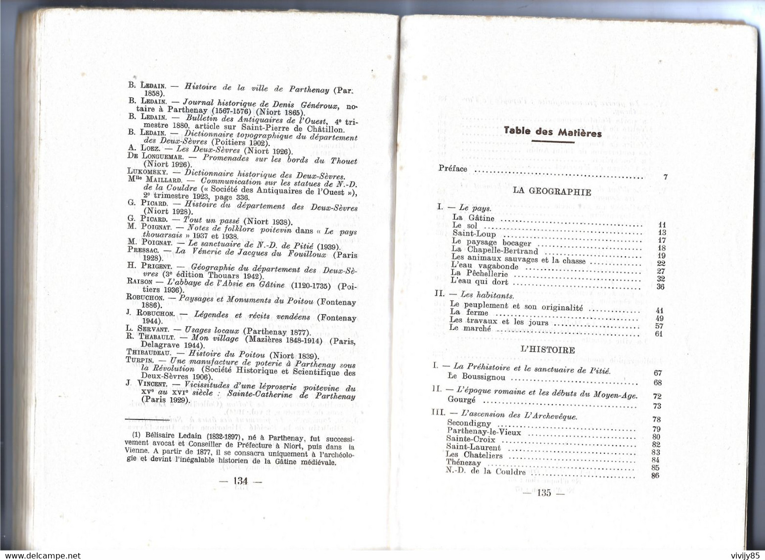 79 - PARTHENAY - Livre ancien numéroté de 136 pages " En Gâtine " de J.R. Colle - 1946 - Edit. Vieux Marais NIORT