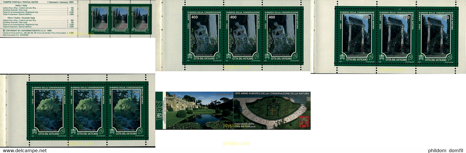 3241 MNH VATICANO 1995 AÑO EUROPEO PARA LA PROTECCION DE LA NATURALEZA - Used Stamps