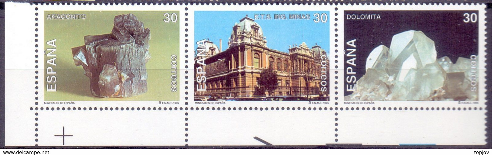 SPAIN - ESPANA - MINERALES - STONES - MUSEUM - **MNH - 1995 - Minéraux