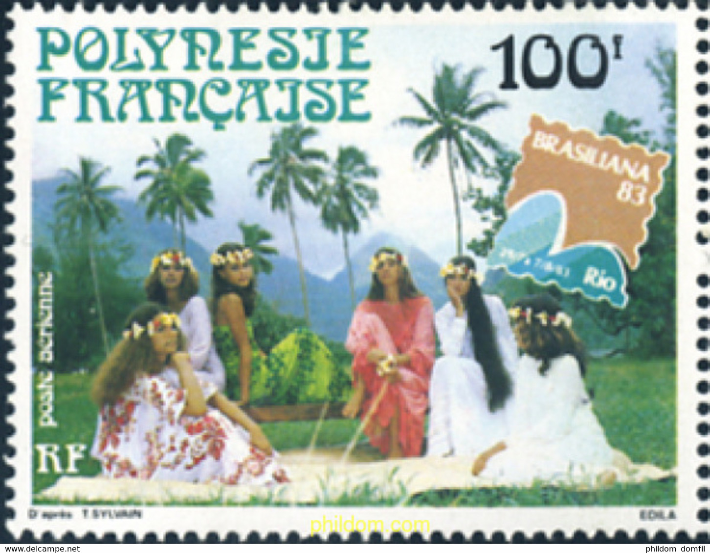 257198 MNH POLINESIA FRANCESA 1983 BRASILIANA 83. EXPOSICION FILATELICA INTERNACIONAL - Oblitérés