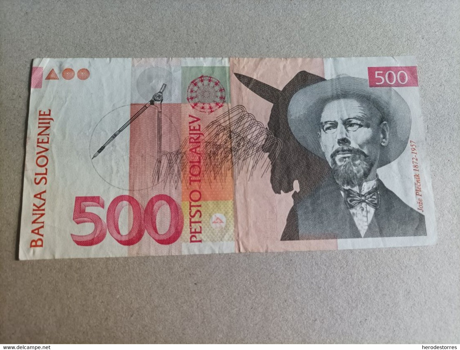 Billete De Eslovenia De 500 Tolarjev, Año 1992, Serie AA - Slovénie