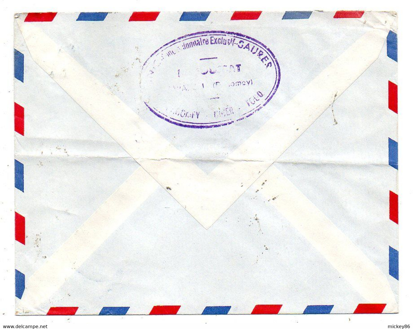 DAHOMEY--1963--lettre PARAKOU  Pour NANTERRE-92 (France)-timbres Dont Croix Rouge Sur Lettre...cachet - Benin – Dahomey (1960-...)