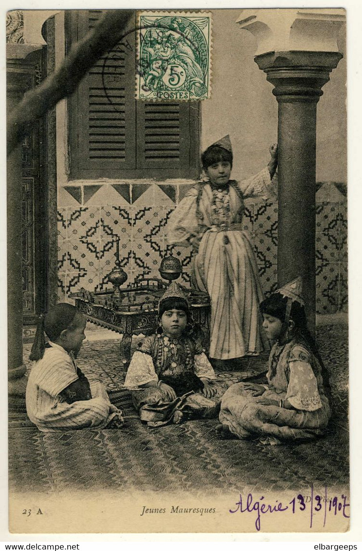Jeunes Mauresques  - 13-03-1907 - Niños