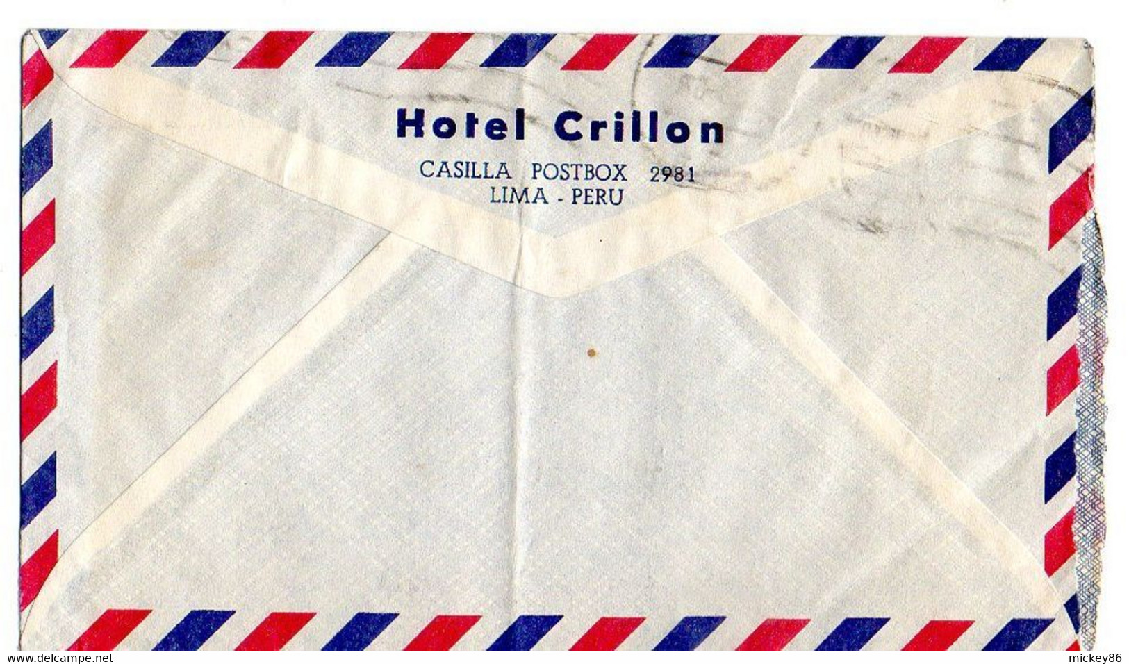 CHILI--1960--lettre  Pour NANTERRE-92 (France)- Timbres (avion ) Sur Lettre...cachet - Chile