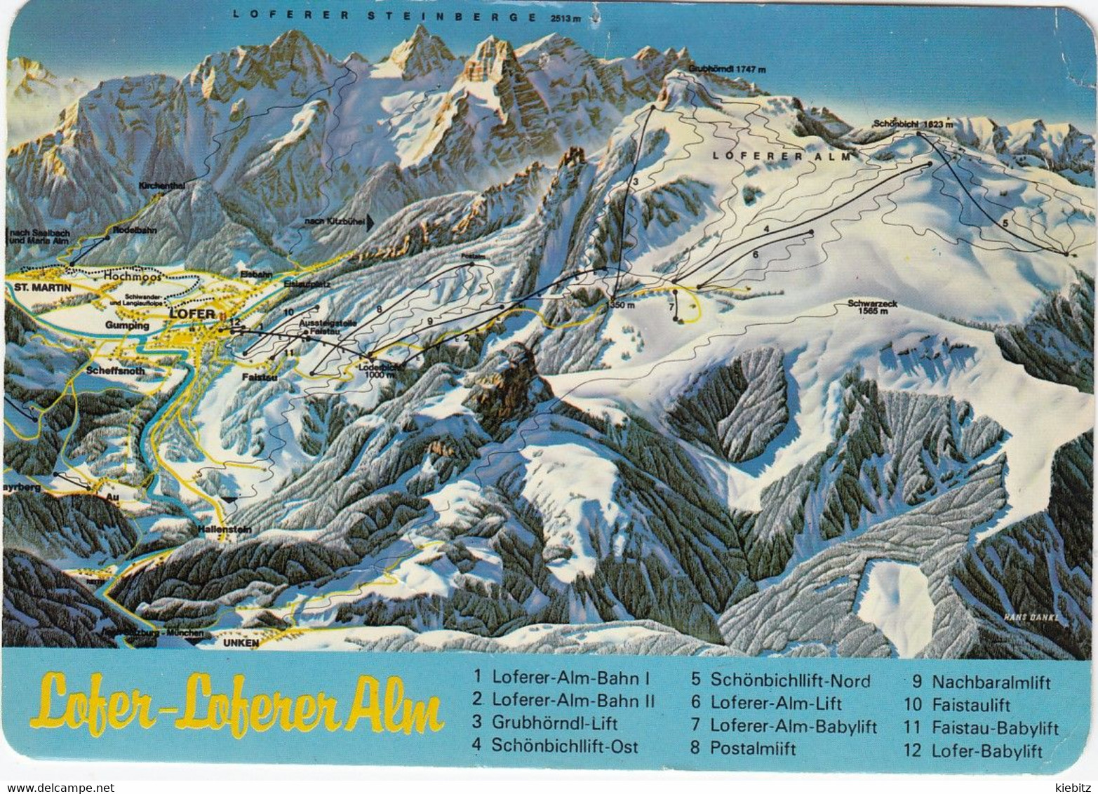 SBG-Lofer - Panorama Steinberge  Gelaufen 1981 - Lofer
