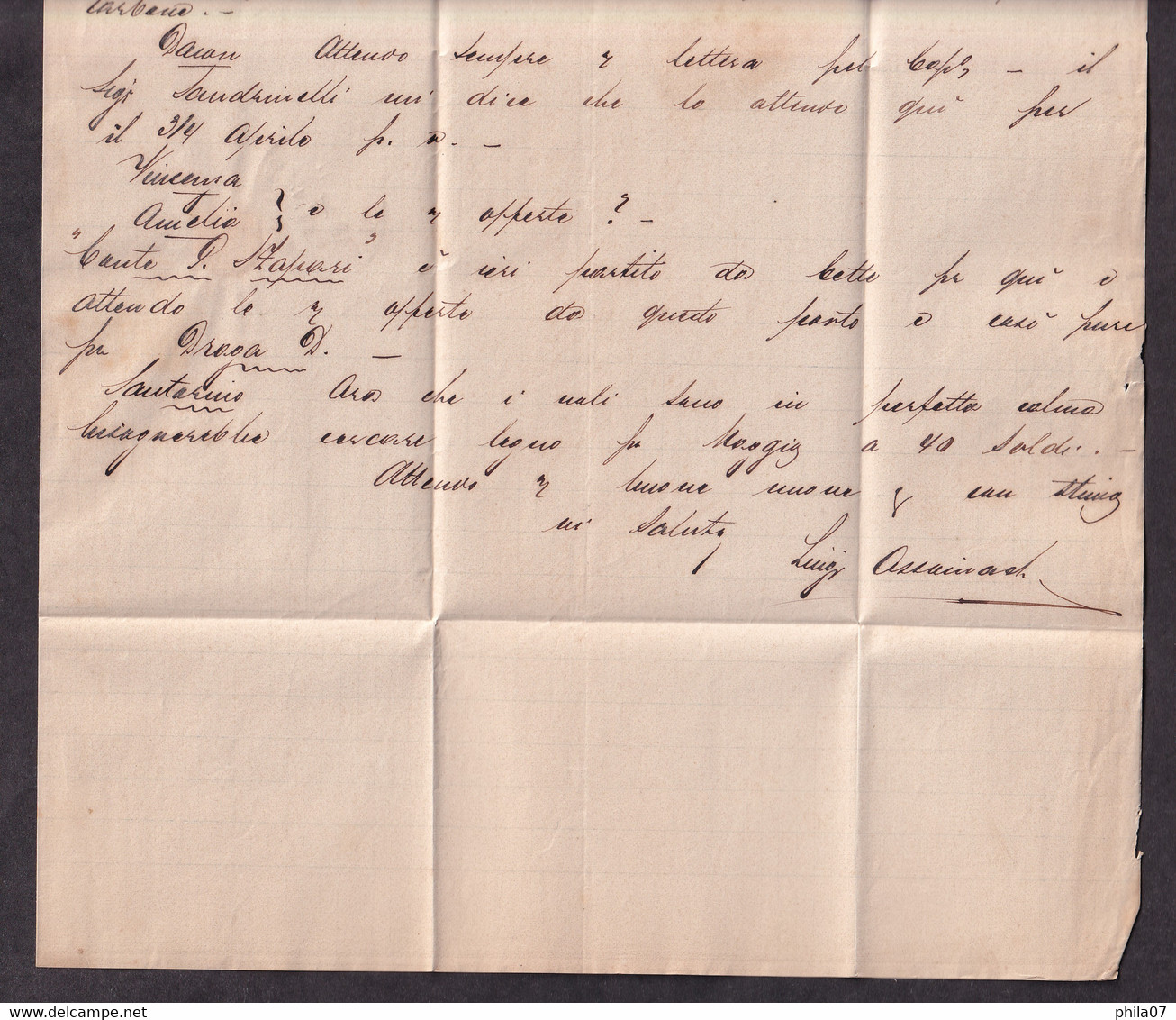 Croatia Until 1918 - Letter With Complete Content Sent From Rijeka To Trieste 02.03. 1877. / 5 Scans - Sin Clasificación