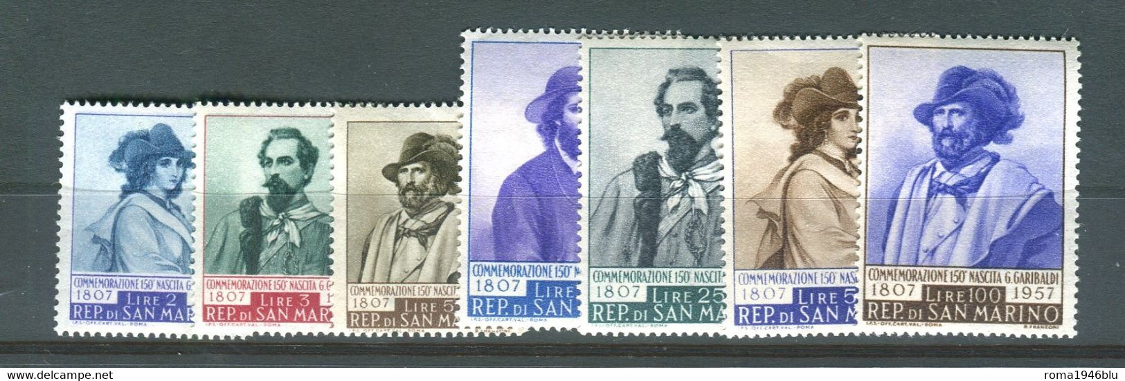 SAN MARINO 1957 GARIBALDI ** MNH - Unused Stamps