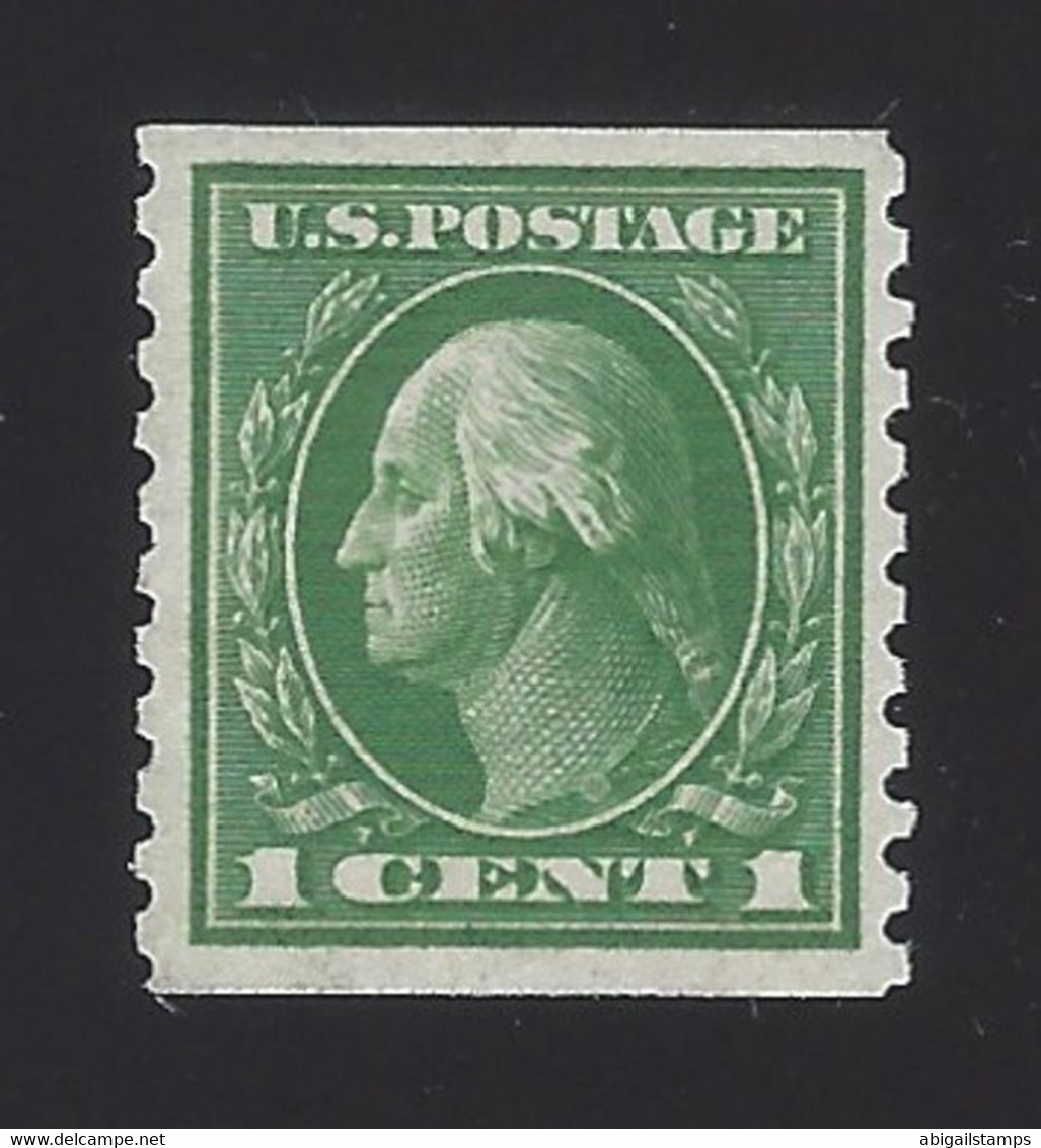 US #443 1914 Green Wmk 190 Perf 10 Vert Mint OG LH VF SCV $30 - Unused Stamps