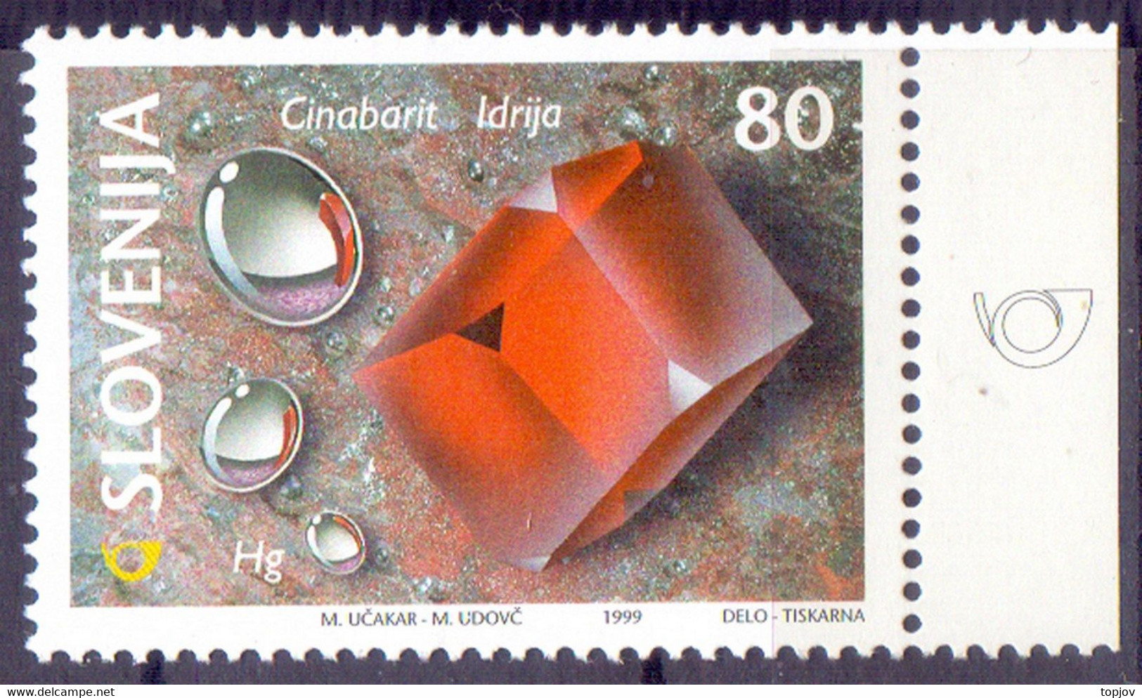 SLOVENIA - MINERALES - STONES - **MNH - 1999 - Minéraux