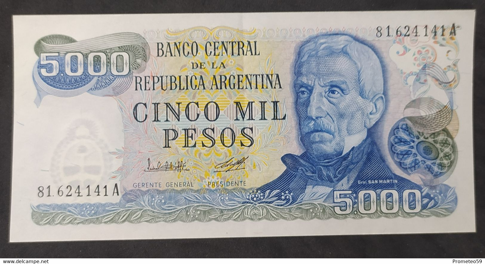 Argentina – Billete Banknote De $5.000 Ley 18.188 – Serie A – Año 1979 - Argentine