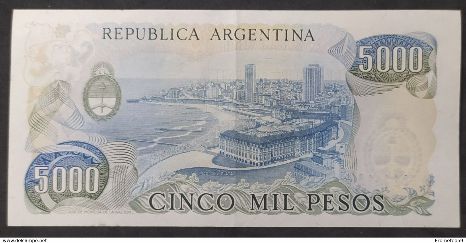 Argentina – Billete Banknote De $5.000 Ley 18.188 – Serie A – Año 1979 - Argentine