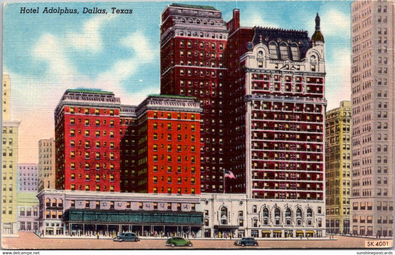 Texas Dallas Hotel Adolphus 1952 - Dallas