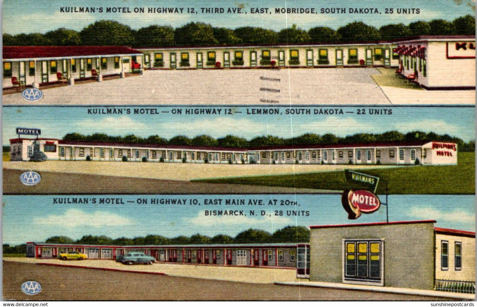 Texas Dallas Kuilmans Motel 1962 - Dallas
