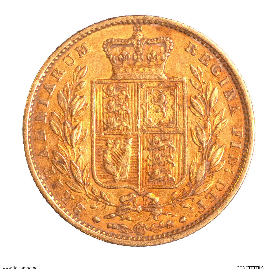 Royaume-Uni-Souverain Victoria 1855 Londres - 1 Sovereign