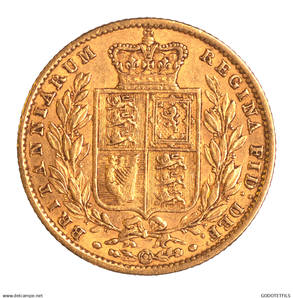 Royaume-Uni-Souverain Victoria 1860 Londres - 1 Sovereign