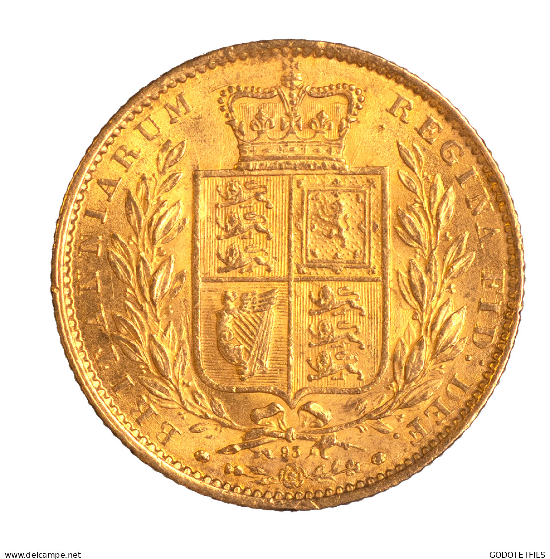 Royaume-Uni-Souverain Victoria 1864 - 1 Sovereign
