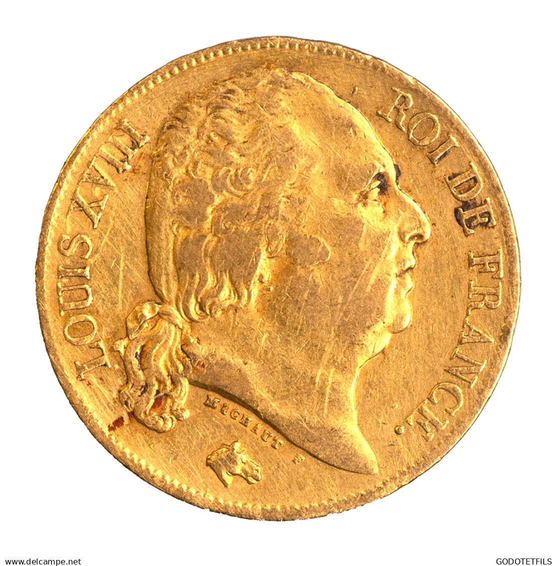 Louis XVIII-20 Francs 1818 Paris - 20 Francs (gold)