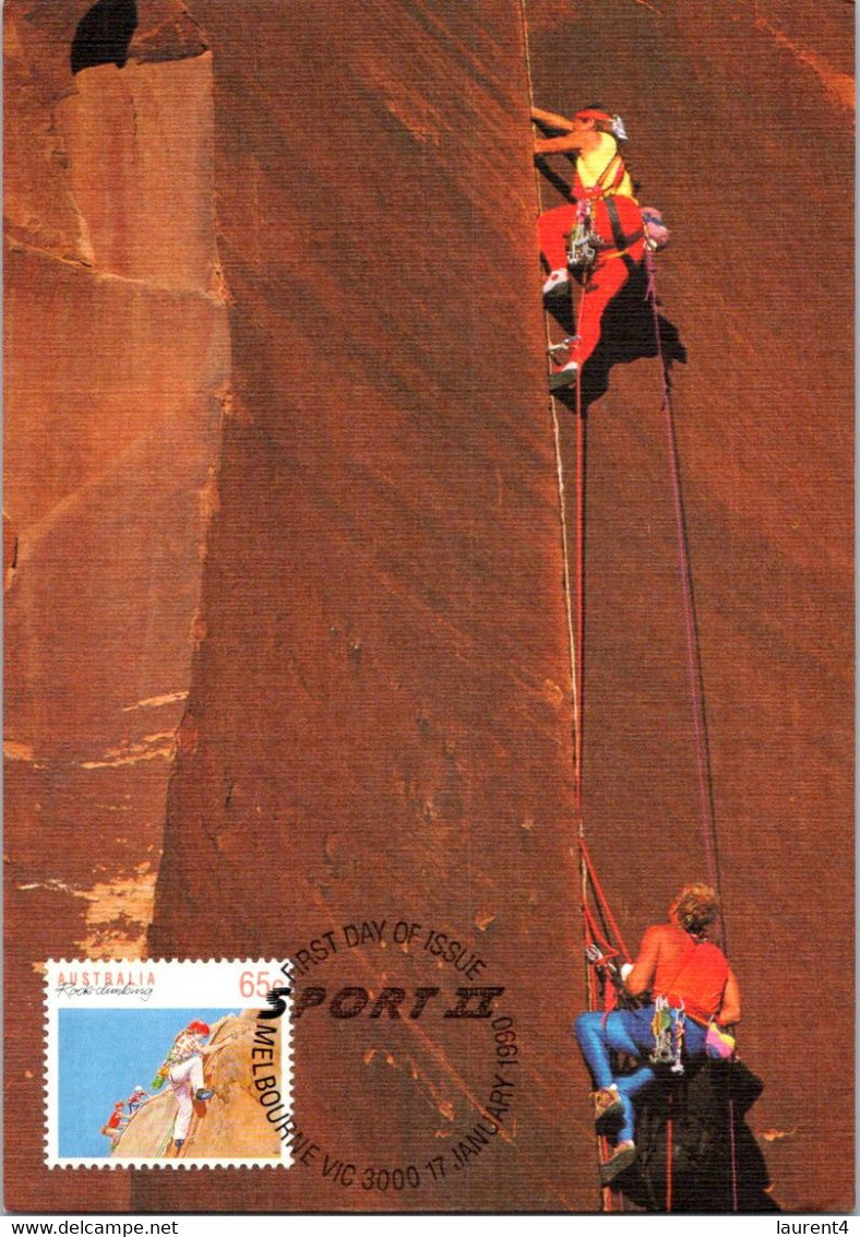 (1 Oø 20 A) Australia (Climbing 65 Cent Stamp) Maxicard (pre-paid To Worldwide Destination) 2024 Paris Olympic Sport - Summer 2024: Paris