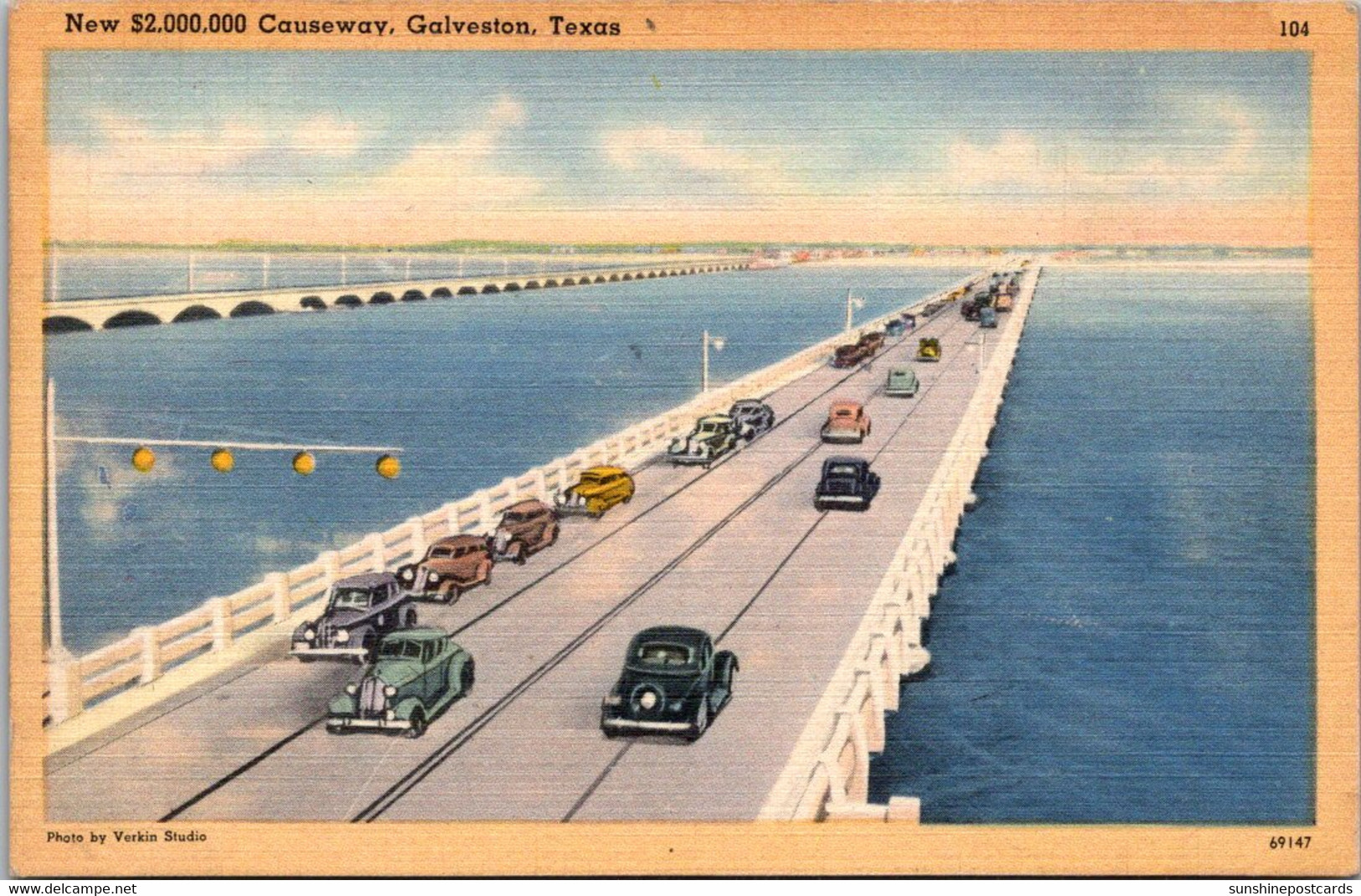 Texas Galveston New $2,000,000 Causeway Bathhouse - Galveston