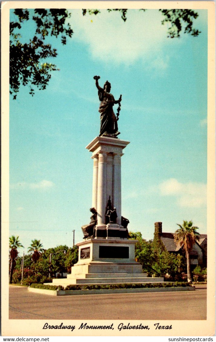 Texas Galveston Broadway Monument - Galveston