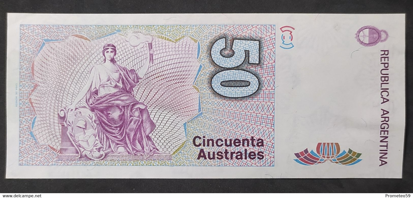 Argentina – Billete Banknote De 50 Australes – Serie A – Año 1989 - Argentine