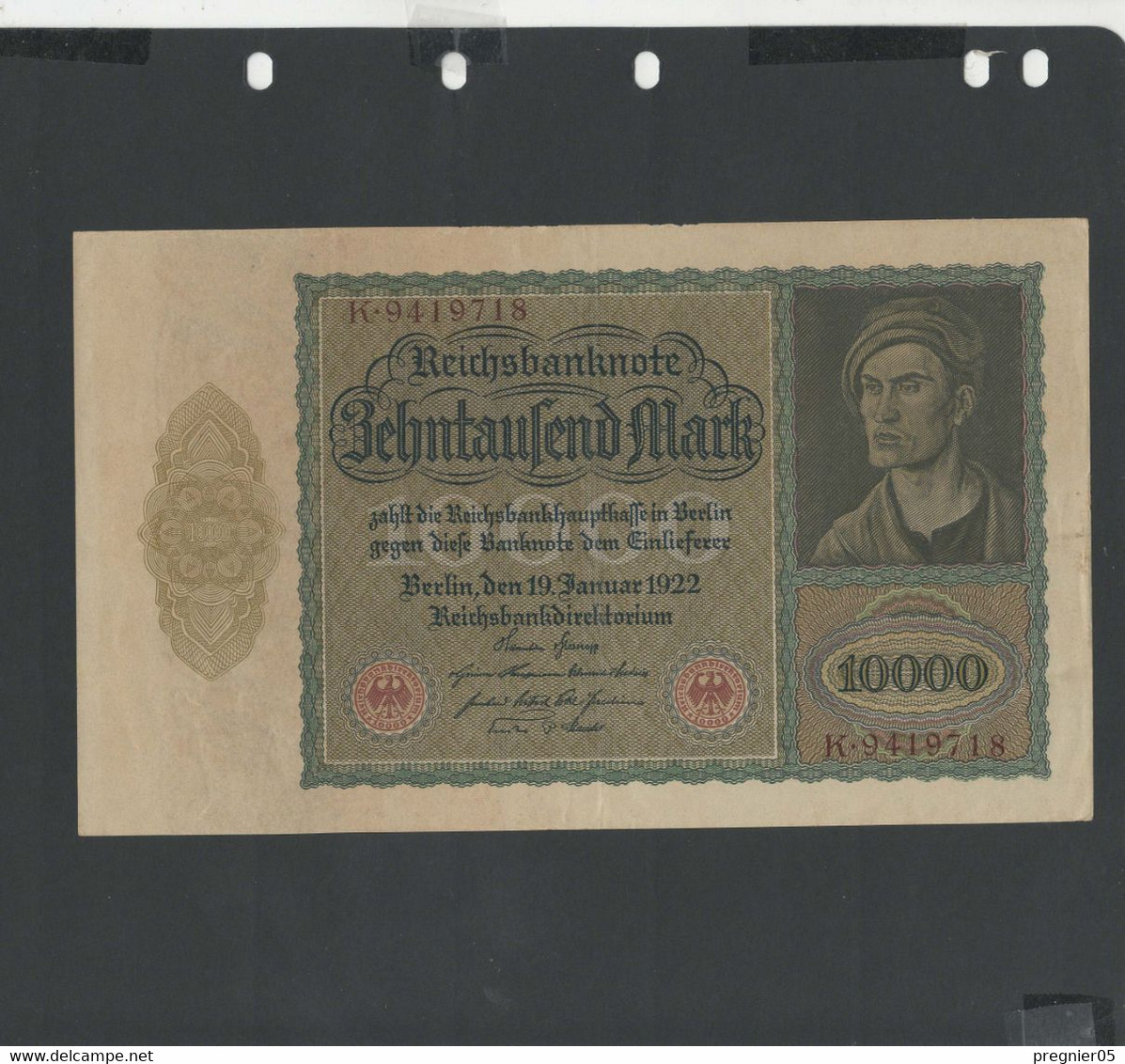 ALLEMAGNE - Billet 10000 Mark 1922 SUP/XF Pick-071 § - 10000 Mark