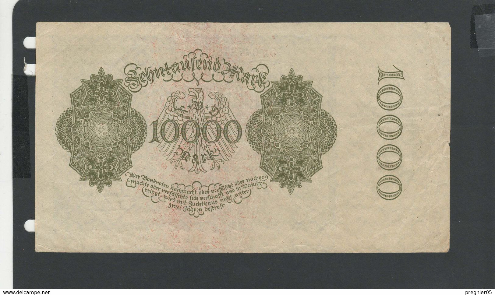 ALLEMAGNE - Billet 10000 Mark 1922 SUP/XF Pick-072 - 10000 Mark